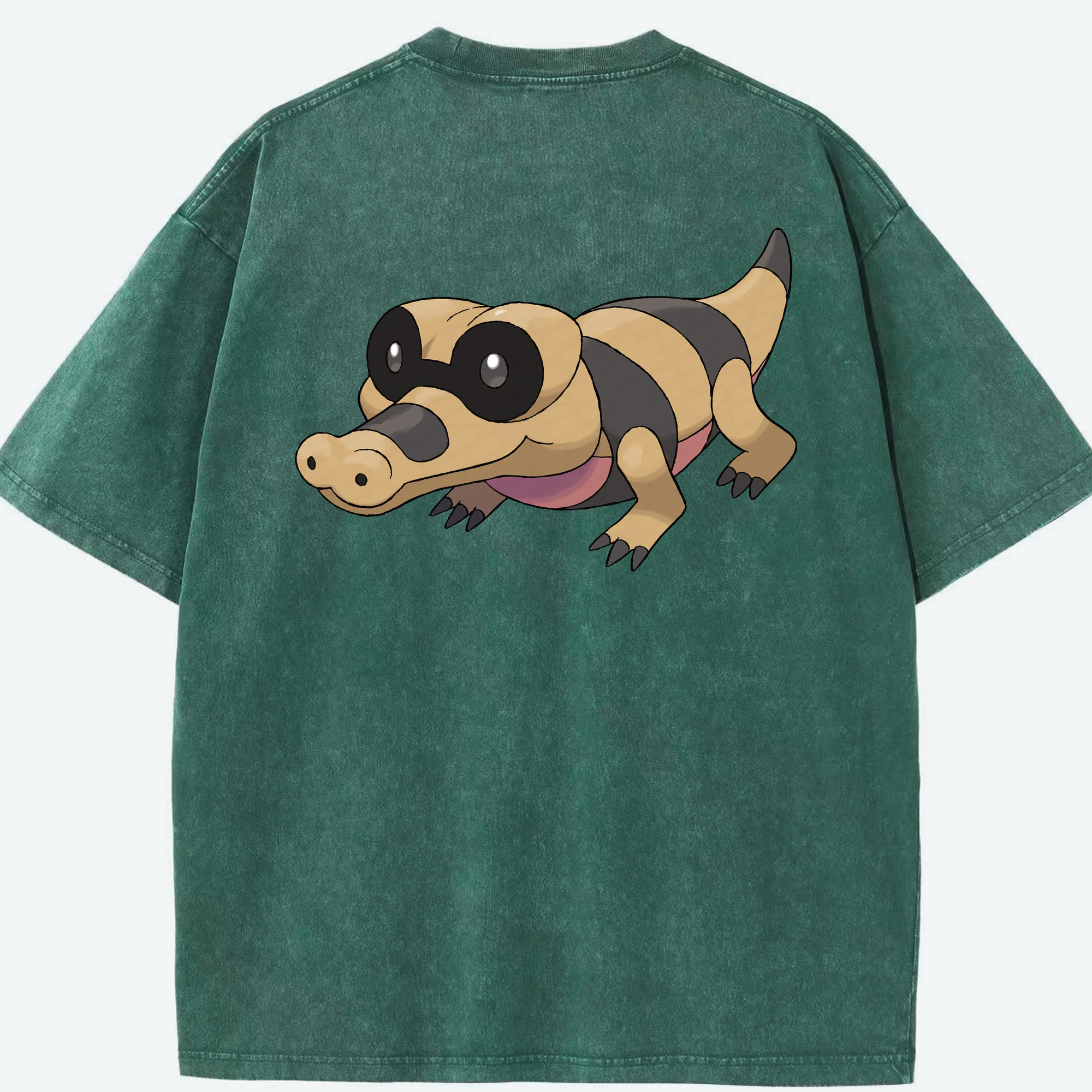（画像用） ポケットモンスター Pokémon 綿100% ヴィンテージ風 半袖Tシャツ（背面プリント）